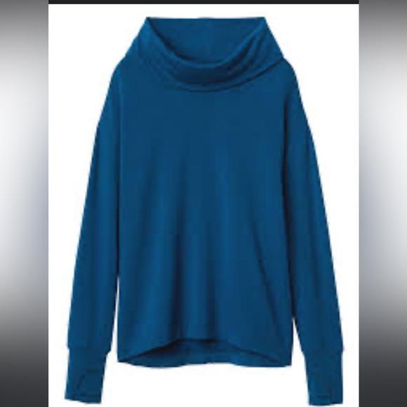 Athleta Girl Just for Funnel Neck in Peacock Blue size L / 12 - Picture 3 of 14